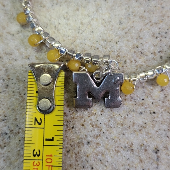 MISSOURI Team BRACELET. Silver/Yellow. ADJUSTABLE - Picture 8 of 8